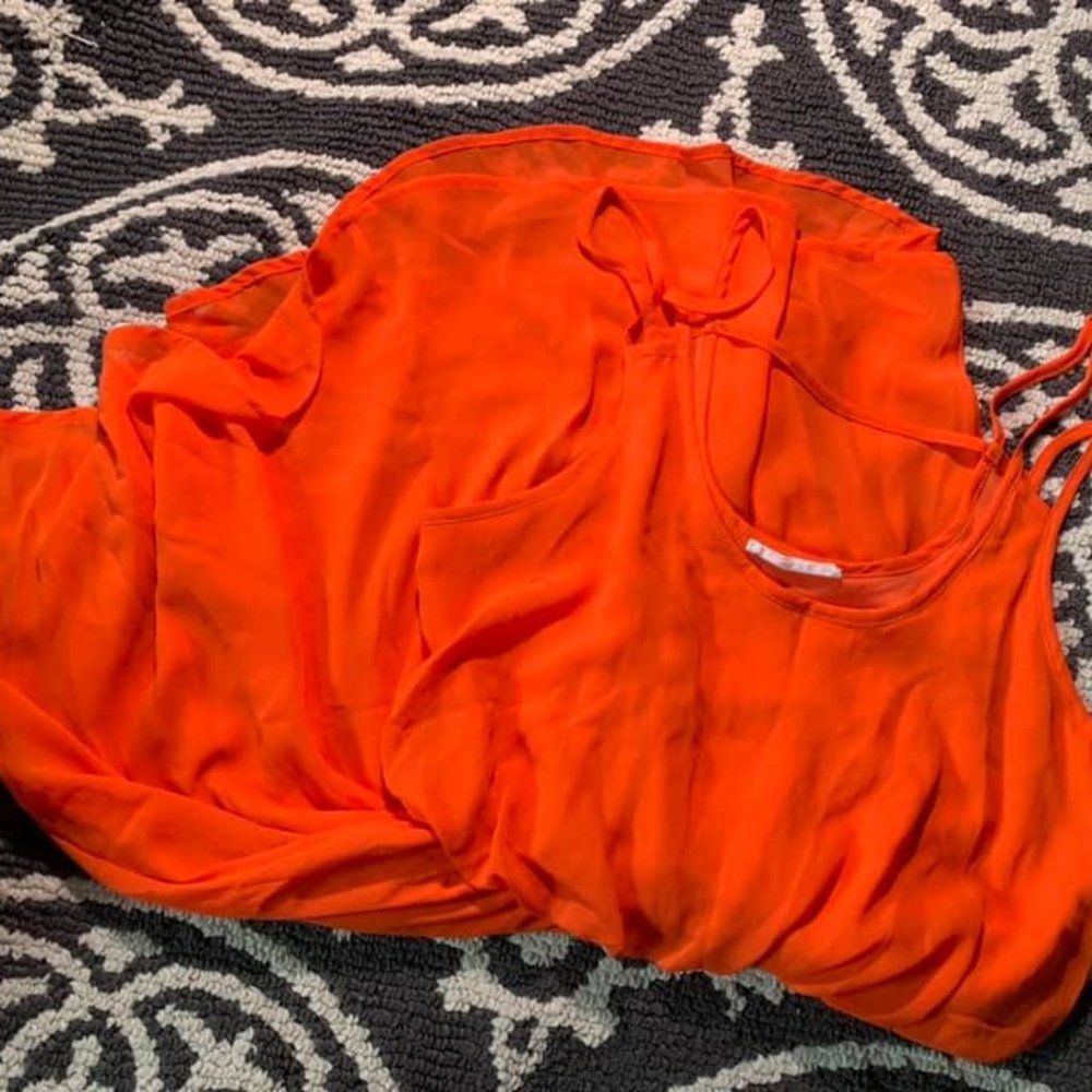 Orange Strappy Dress